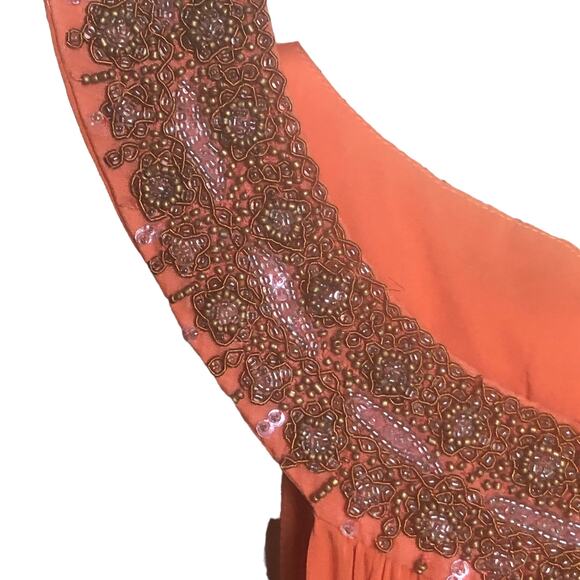 Alice & Olivia Silk Beaded Ruched Mini Dress – Size M (Tag Removed) - Picture 12 of 16